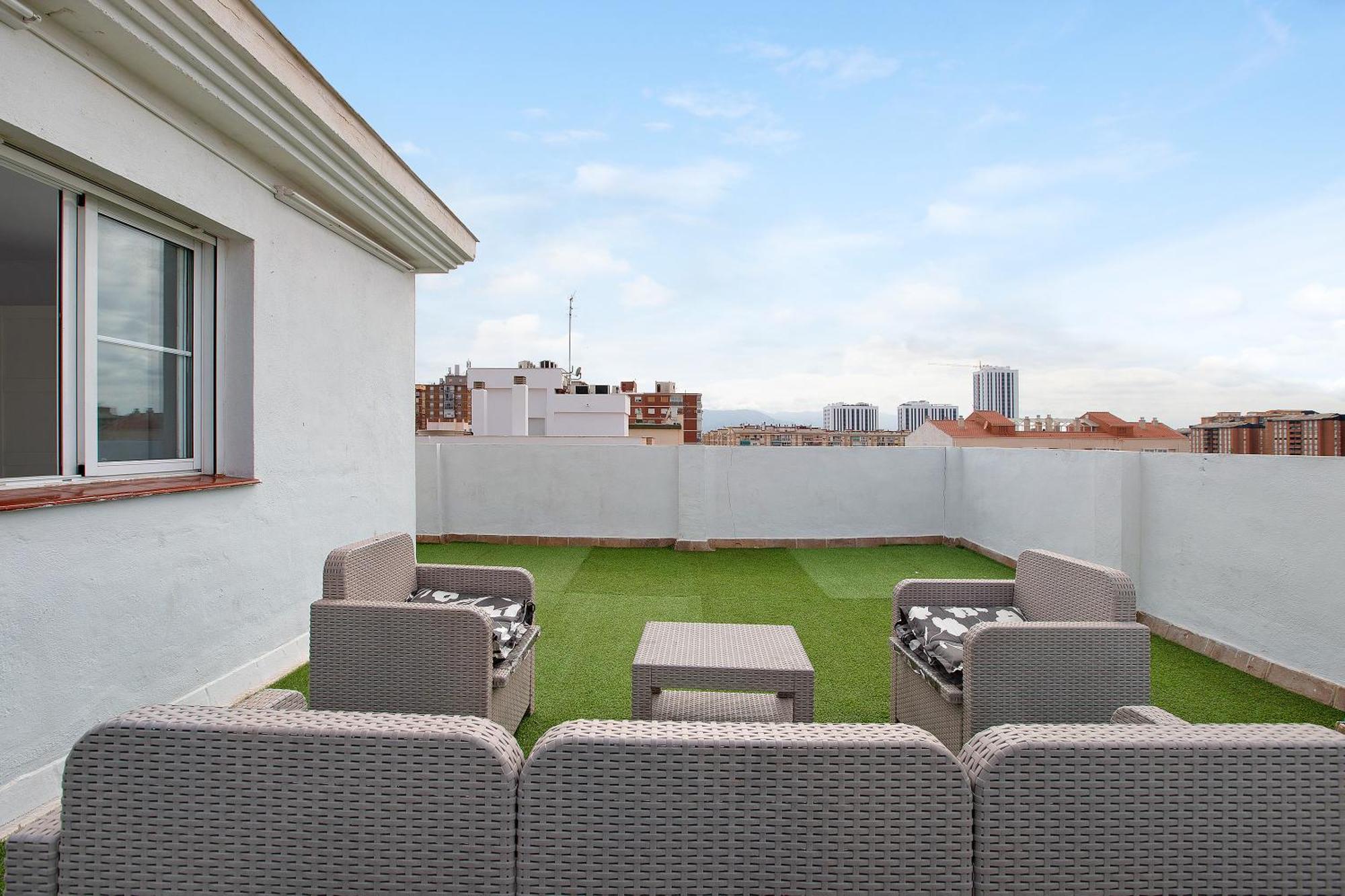 Апартаменты Atico Duplex En Малага Экстерьер фото